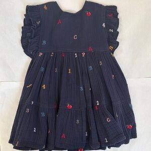 Pink Chicken Alphabet Dress